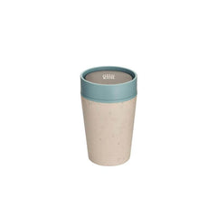 Mugs – Circular Cup 8oz Cream & Faraway Blue | Custom Packaging Printing | Free Design Support | Yalla Printing UAE