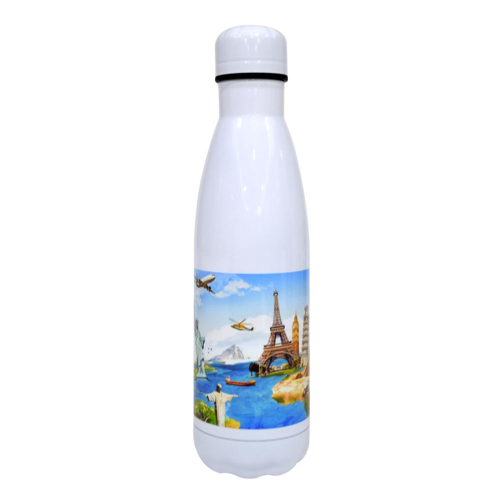 Custom Printed Gera - Hans Larsen Sublimation Insulated Water Bottle - Stainless Steel | Exhibitions, Conferences, Corporate Events | Yalla Printing UAE