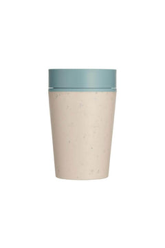 Mugs – Circular Cup 8oz Cream & Faraway Blue | Custom Packaging Printing | Free Design Support | Yalla Printing UAE