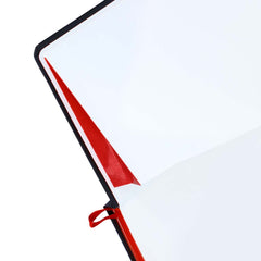 Custom Printed Sukh - Santhome A5 Hardcover Ruled Notebook Black - Red | Exhibitions, Conferences, Corporate Events | Yalla Printing UAE