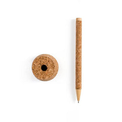 Custom Printed Eco - Neutral Cork Pen - Bamboo | Logo Branding Corporate Gift | UAE Delivery | Yalla Printing UAE