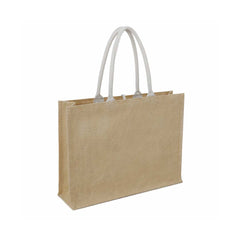 Custom Printed Monclova - Jute Bag With Canvas Pocket - Canvas Fabric | Exhibitions, Conferences, Corporate Events | Yalla Printing UAE