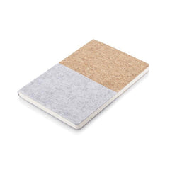 Custom Printed Trosa - Eco - Neutral Recycled Felt & Cork Soft Cover Notebook A5 | Exhibitions, Conferences, Corporate Events | Yalla Printing UAE
