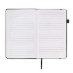 Custom Printed Faroe - Santhome A5 Pu Hard Cover Notebook With Pen Loop | Exhibitions, Conferences, Corporate Events | Yalla Printing UAE