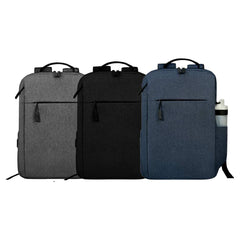 Custom Printed MALACCA - Giftology Laptop Backpack 12L - Black (Anti-bacterial)