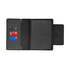 MagFolio - Santhome A5 PU Portfolio with 15W MagSafe Wireless Charger - Black