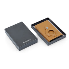 Tromsi - Santhome® Pu Card Holder With Santhome Tag Pocket - Tan