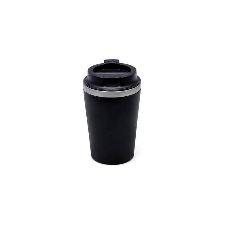 Moss - Giftology Steel/pp Double Wall Tumbler - 350ml - Black