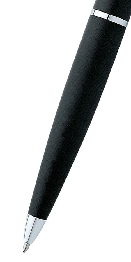 Custom Printed Cross Atx® Basalt Black With Polished Chrome Appointments Ballpoint Pen | Logo Branding Corporate Gift | UAE Delivery | Yalla Printing UAE
