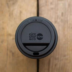 Mugs – Circular NOW Cup 12oz Cream & Cosmic Black | Custom Packaging Printing | Free Design Support | Yalla Printing UAE
