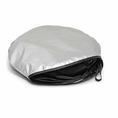 Custom Printed Tipato Silver / Black Polyester Sunshades - Premium Polyester Fabric | Exhibitions, Conferences, Corporate Events | Yalla Printing UAE