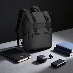 Custom Printed LEON - Giftology 17" Rolltop Backpack - Black