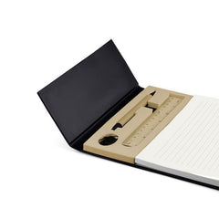 Custom Printed Arslev - A4 Ruled Desk Notepad With Pen, Ruler And U - Clips | Logo Branding Corporate Gift | UAE Delivery | Yalla Printing UAE