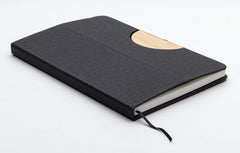 Custom Printed Stade - A5 Hard Cover Notebook With Folding Phone Stand - Bamboo | Exhibitions, Conferences, Corporate Events | Yalla Printing UAE