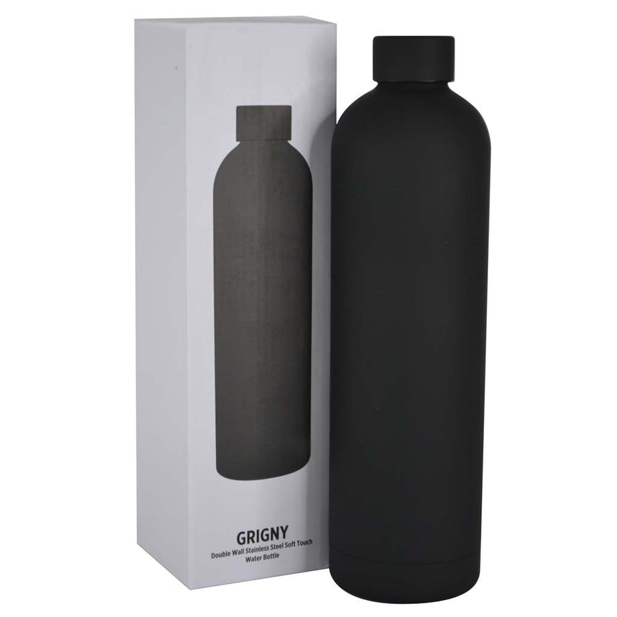 Custom Printed Grigny - Soft Touch Insulated Water Bottle - 1000Ml - Stainless Steel | Exhibitions, Conferences, Corporate Events | Yalla Printing UAE