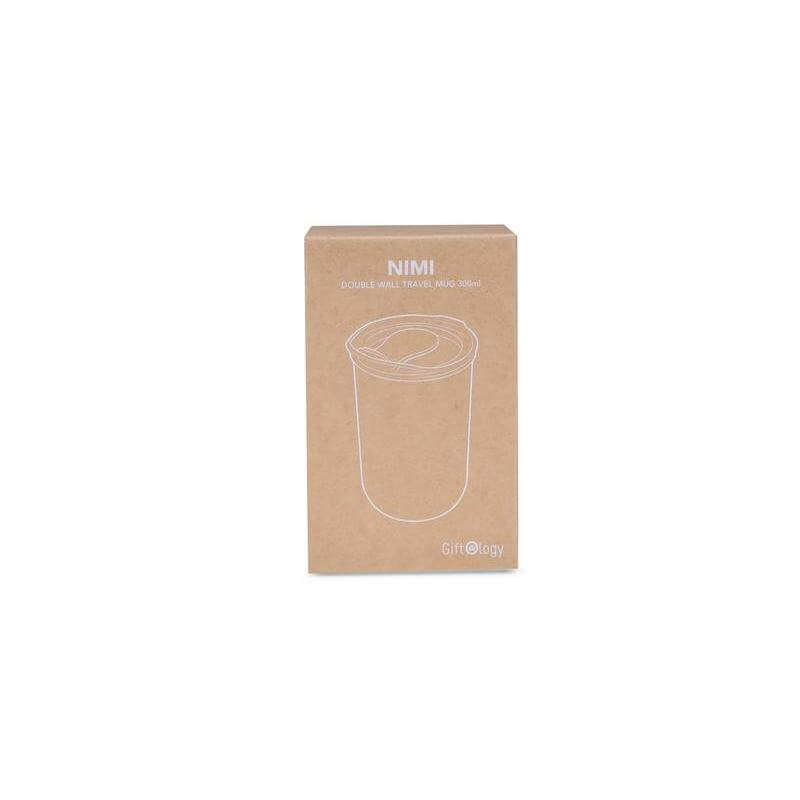 Custom Printed Nimi - Giftology Double Wall Travel Mug 300Ml - Stainless Steel | Exhibitions, Conferences, Corporate Events | Yalla Printing UAE