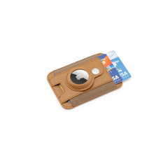 Marz - Santhome® Magnetic Phone Cardholder With Santhome Tag Pocket - Tan