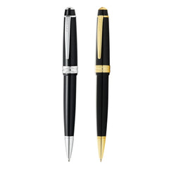 Custom Printed Cross Bailey Light™ Polished Black Resin With Polished Chrome Appointments Ballpoint Pen (Blue Ink) | Logo Branding Corporate Gift | UAE Delivery | Yalla Printing UAE