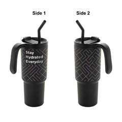 Custom Printed Forza 360 - Hans Larsen Recycled Stainless Steel/Pp Tumbler With 360 Branding - Stainless Steel | Exhibitions, Conferences, Corporate Events | Yalla Printing UAE