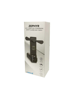 Custom Printed Zephyr - @Memorii 4 - In - 1 Fan Powerbank, Safety Alarm & Torch | Exhibitions, Conferences, Corporate Events | Yalla Printing UAE