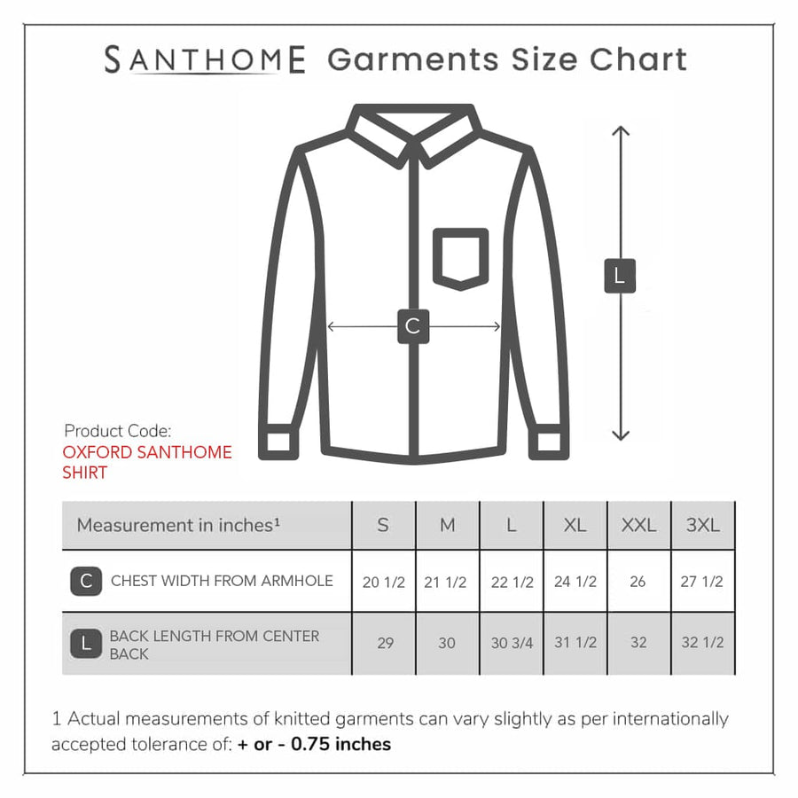 Oxford - Santhome Men's Business Wrinkle-free Formal Shirt