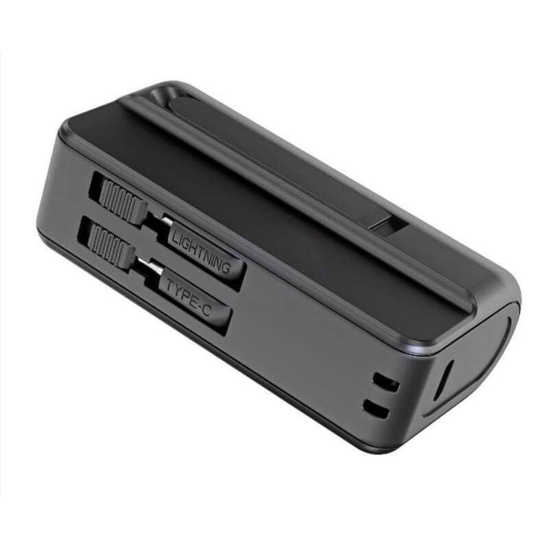 Charging Cables – CAPSULE – @memorii® 4500mAh Mini Powerbank with Inbuilt Cable and Phone Stand | Custom Packaging Printing | Free Design Support | Yalla Printing UAE