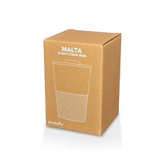 Custom Printed Malta - Reusable Wheatstraw Cup 350Ml - Kraft Brown Paper | Exhibitions, Conferences, Corporate Events | Yalla Printing UAE