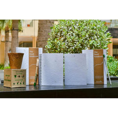 Custom Printed Atri - Eco - Neutral® A5 Soft Cover Handmade Seed Paper Notebook | Exhibitions, Conferences, Corporate Events | Yalla Printing UAE