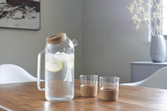 ZOSSEN – Hans Larsen Set of Glass Carafe with 2 Tumblers | Custom Packaging Printing | Free Design Support | Yalla Printing UAE
