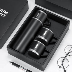 Custom Printed Saffle - Giftology Family Set Of Vacuum Flask & Two Cups | Exhibitions, Conferences, Corporate Events | Yalla Printing UAE