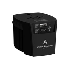 Custom Printed Skross World Travel Adapter Muv USB (Ac) - USB & Type C Ports | Logo Branding Corporate Gift | UAE Delivery | Yalla Printing UAE