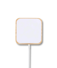 Custom Printed Domitz - 15W Square Bamboo Magsafe Wireless Charger - Bamboo | Exhibitions, Conferences, Corporate Events | Yalla Printing UAE