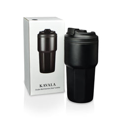Custom Printed Kavala - Giftology Steel/Pp Double Wall Travel Mug 500Ml - Stainless Steel | Exhibitions, Conferences, Corporate Events | Yalla Printing UAE