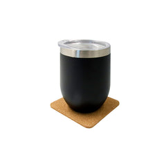 Custom Printed Terevi - Eco - Neutral Set Of 4 Cork Coasters With Cork Stand | Exhibitions, Conferences, Corporate Events | Yalla Printing UAE