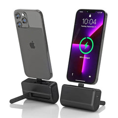 Custom Printed CAPSULE - @memorii® 4500mAh Mini Powerbank with Inbuilt Cable and Phone Stand | Exhibitions, Conferences, Corporate Events | Yalla Printing UAE