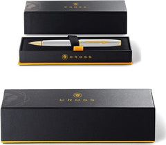 Custom Printed Cross Coventry Polished Chrome With Gold Tone Appointments Ballpoint Pen | Logo Branding Corporate Gift | UAE Delivery | Yalla Printing UAE