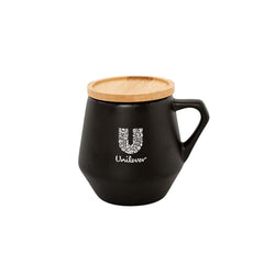 Custom Printed Sevilla - Eco - Neutral Ceramic Mug With Bamboo Lid - Ceramic | Exhibitions, Conferences, Corporate Events | Yalla Printing UAE