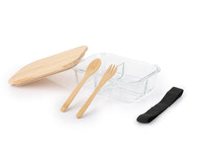 CORNETO – Hans Larsen Glass Lunch Box with Bamboo Cutlery | Custom Packaging Printing | Free Design Support | Yalla Printing UAE