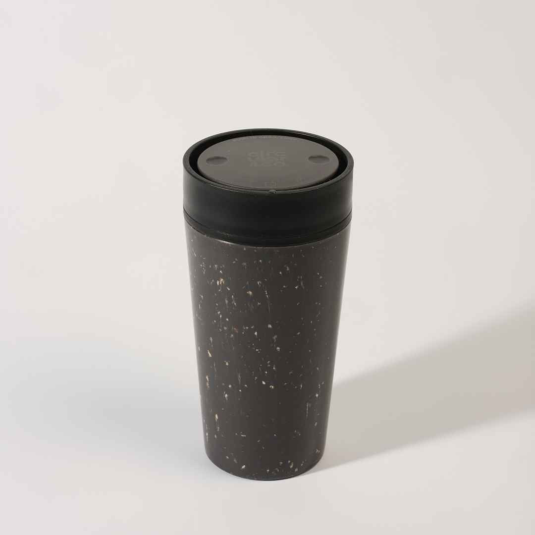 Mugs – Circular Cup 12oz Grey & Ink | Logo Branding Corporate Gift | UAE Delivery | Yalla Printing UAE