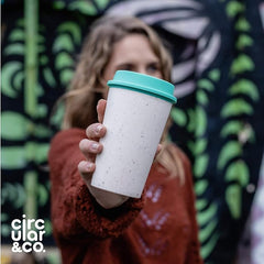 Mugs – Circular NOW Cup 12oz Cream & Happy Mint | Custom Packaging Printing | Free Design Support | Yalla Printing UAE