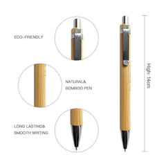 Custom Printed Bamboo Ballpoint Pen - Bamboo | Logo Branding Corporate Gift | UAE Delivery | Yalla Printing UAE