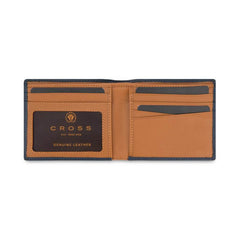 Custom Printed Cross Soft Grain Leather Two - Tone 8Cc Bifold Wallet | Exhibitions, Conferences, Corporate Events | Yalla Printing UAE