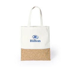 Custom Printed Tilley - Eco - Neutral Recycled Cotton/Cork Shopping Bag - Cotton Fabric | Exhibitions, Conferences, Corporate Events | Yalla Printing UAE