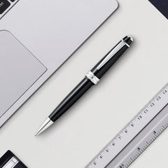 Custom Printed Cross Bailey Light™ Polished Black Resin With Polished Chrome Appointments Ballpoint Pen | Logo Branding Corporate Gift | UAE Delivery | Yalla Printing UAE