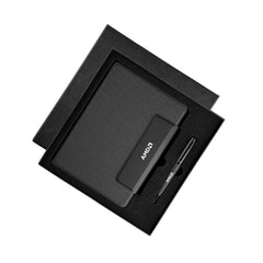 LUBECK - Santhome A5 PU Portfolio with Pen - Black