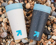 Mugs – Circular Cup 12oz Cream & Faraway Blue | Custom Packaging Printing | Free Design Support | Yalla Printing UAE