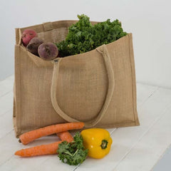 Custom Printed Eco - Neutral Jute Shopping Bag - Horizontal | Exhibitions, Conferences, Corporate Events | Yalla Printing UAE