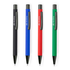 Custom Printed Billund - Giftology Metal Ballpen 1200 M - Stainless Steel | Logo Branding Corporate Gift | UAE Delivery | Yalla Printing UAE