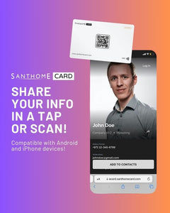 Custom Printed Santhome Card - Digital Business Nfc Card | Exhibitions, Conferences, Corporate Events | Yalla Printing UAE