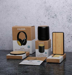 Bluetooth Speakers – ASPERG – CHANGE Collection RCS Recycled Bluetooth Speaker | Custom Packaging Printing | Free Design Support | Yalla Printing UAE